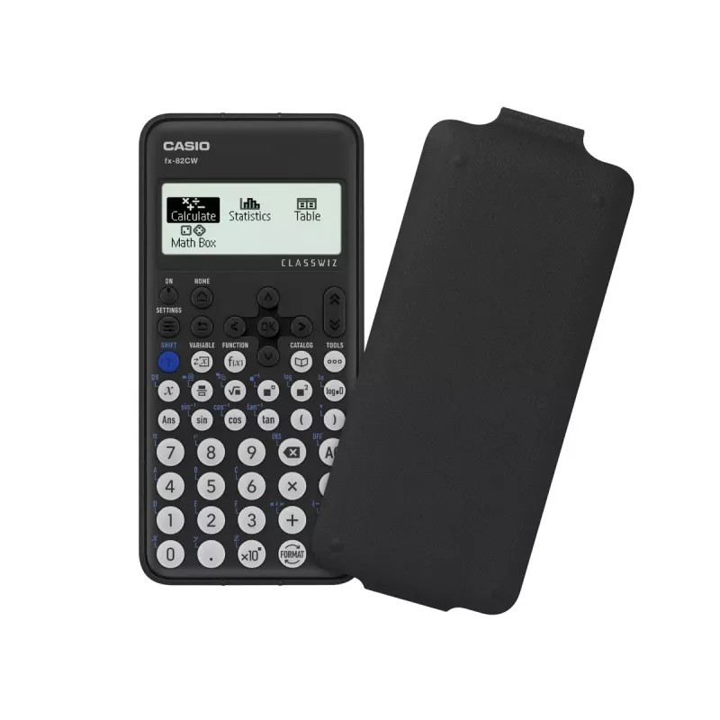 Mokslinis skaičiuotuvas CASIO ClassWiz FX-82CW — 252 funkcijos, 2 eilučių ekranas, 12 skaitmenų, 48 klavišai, AAA baterija