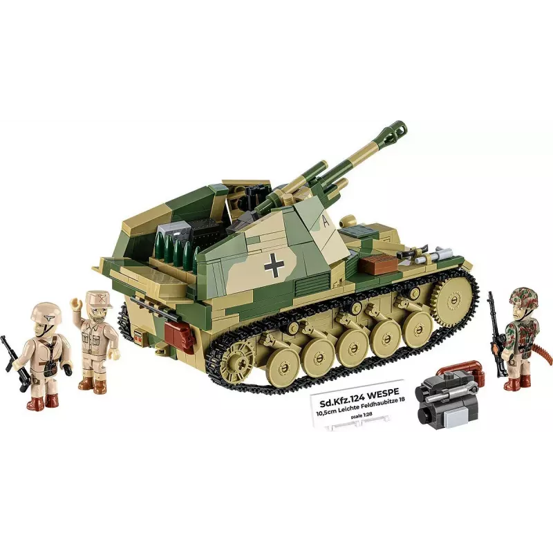 Cobi Blocks SD.KFZ.124 Wespe modelio rinkinys, 860 kaladėlių