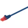 Goobay CAT 6 komutacinis kabelis U/UTP mėlynas 0,5 m RJ-45