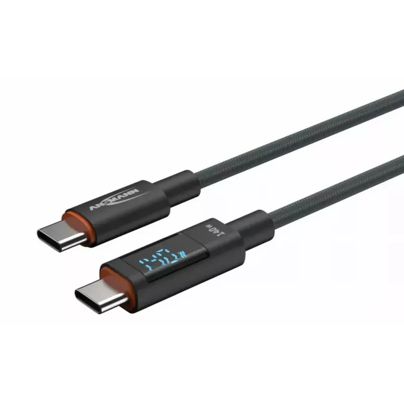 USB laidas Ansmann 1700-0176 USB 2.0 1,2 m USB C antracitas