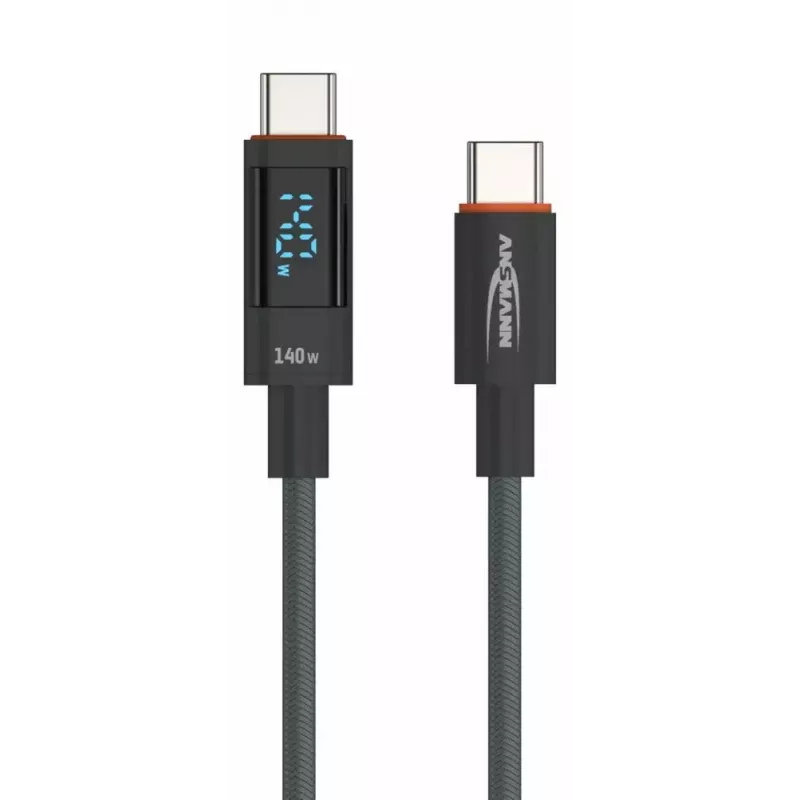 USB laidas Ansmann 1700-0176 USB 2.0 1,2 m USB C antracitas