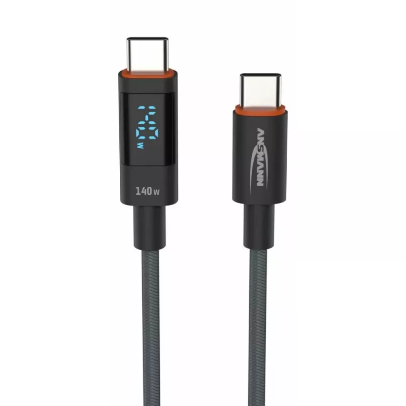 USB laidas Ansmann 1700-0176 USB 2.0 1,2 m USB C antracitas