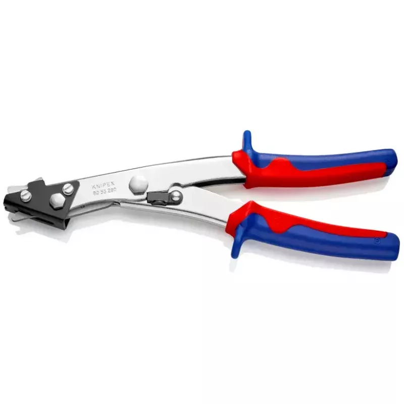 Tiesios plieno žirklės Knipex 90 55 280, pjovimo geba 1,2 mm