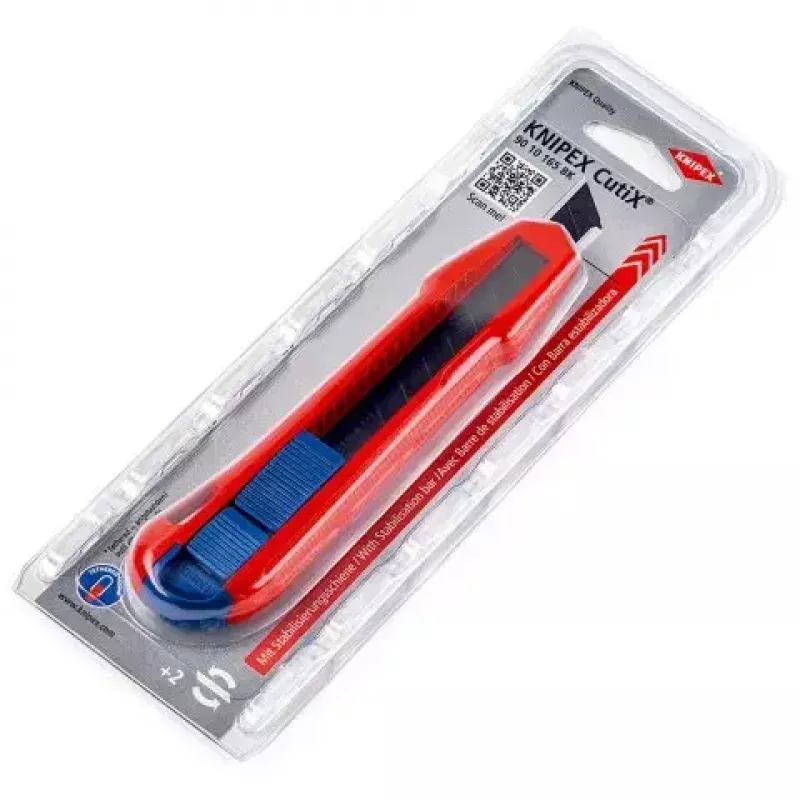 Peiliukas su atlenkiamais ašmenimis Knipex CutiX® Juoda Blue Red