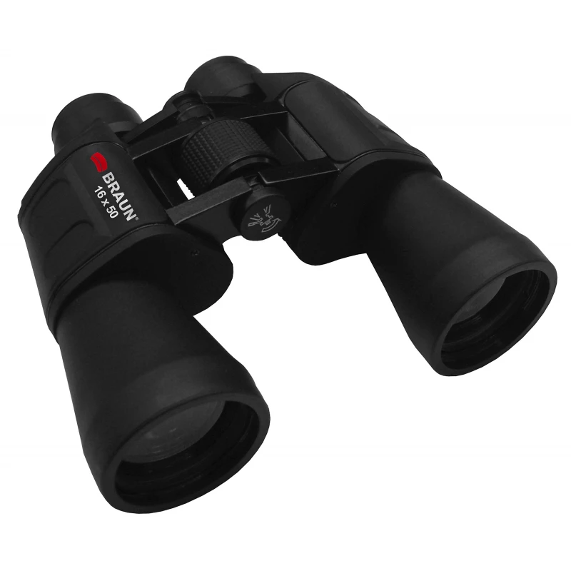 Žiūronai BRAUN 16x50 atsparūs vandeniui lengvi — 16× didinimas, 50 mm objektyvas