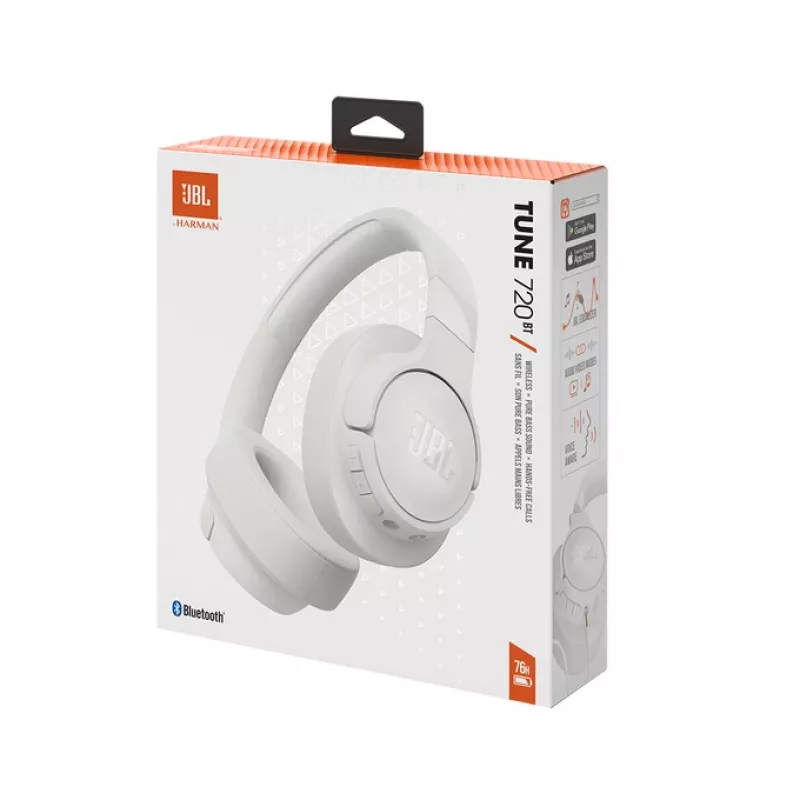 JBL Tune 720BT ausinės Belaidės Ant galvos juostos Skambučiai/Muzika Bluetooth Balta