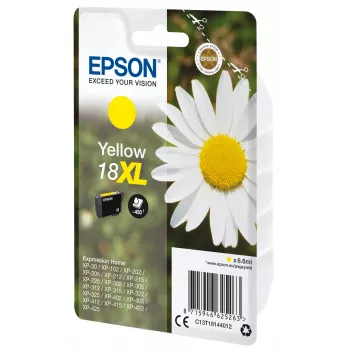 Epson 18XL geltonos spalvos kasetė 450 puslapių C13T18144012