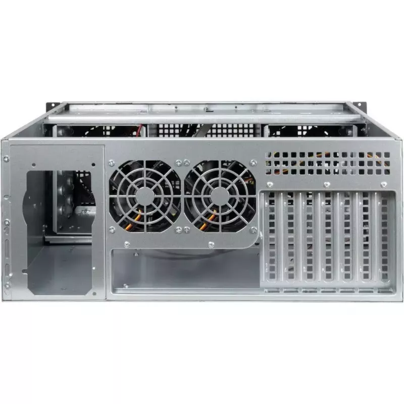 Serverio korpusas Inter-Tech 4U 40240 stovas juodas, pilkas