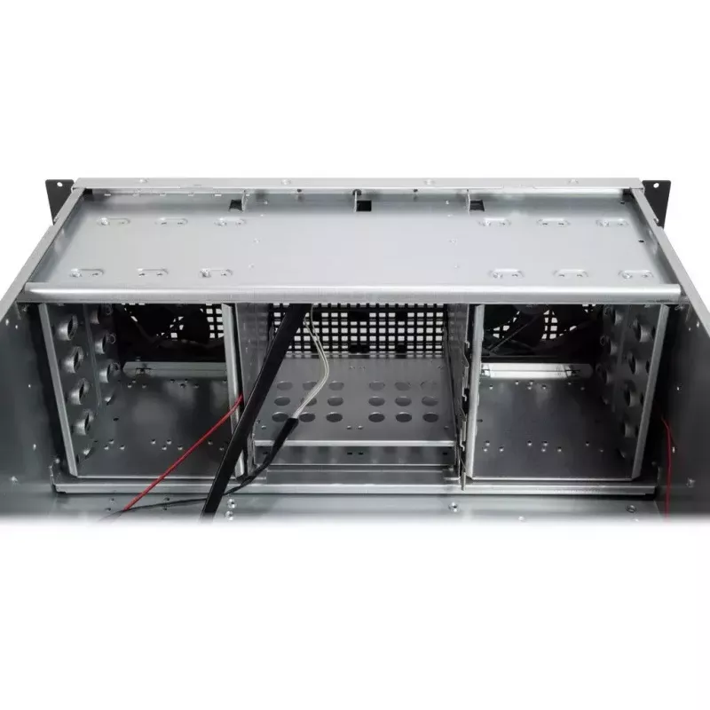 Serverio korpusas Inter-Tech 4U 40240 stovas juodas, pilkas