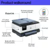 HP OfficeJet Pro 8125e belaidis daugiafunkcis spalvotas spausdintuvas, Instant Ink; dvipusis spausdinimas