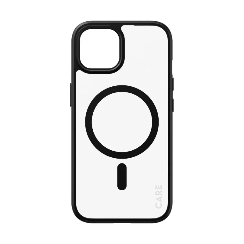 dangtelis PanzerGlass CARE by Flagship dėklas Transparent Urban Combat Juoda MagSafe iPhone 15