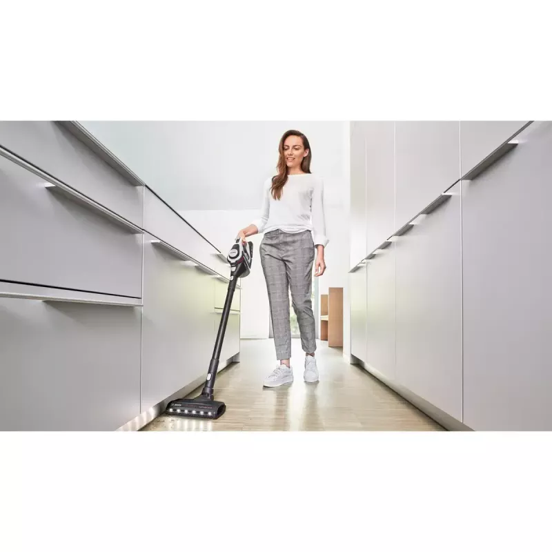 Bosch Serie 8 BBS8214 belaidis dulkių siurblys / elektrinė šluota 2-in-1 belaidis dulkių siurblys Baterija Sausas Be maišelio Balta 4 Ah