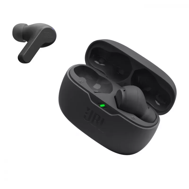 JBL Wave Beam ausinės, True Wireless Stereo (TWS), į ausį, skambučiams/muzikai/sportui/kasdienai, juodos