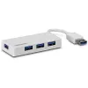Hub Trendnet TU3-H4E USB 3.2 Gen 1 Type-A Baltas