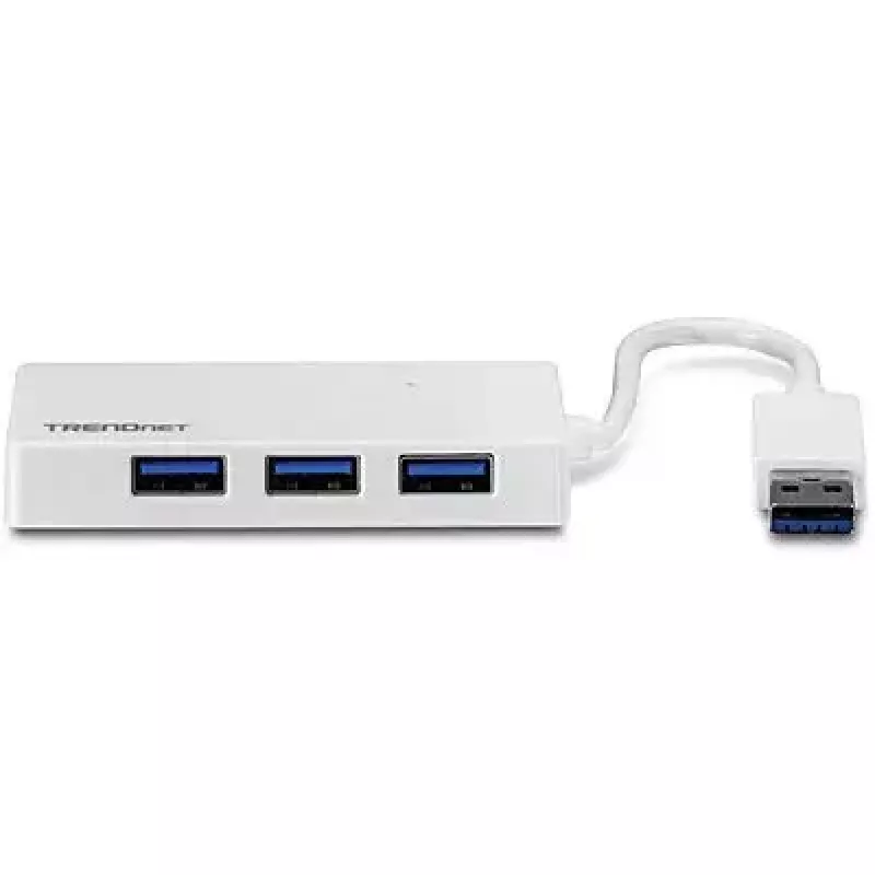 Hub Trendnet TU3-H4E USB 3.2 Gen 1 Type-A Baltas