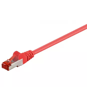 Goobay CAT 6 komutacinis kabelis S/FTP (PiMF), 3 m, raudonas, RJ-45 į RJ-45