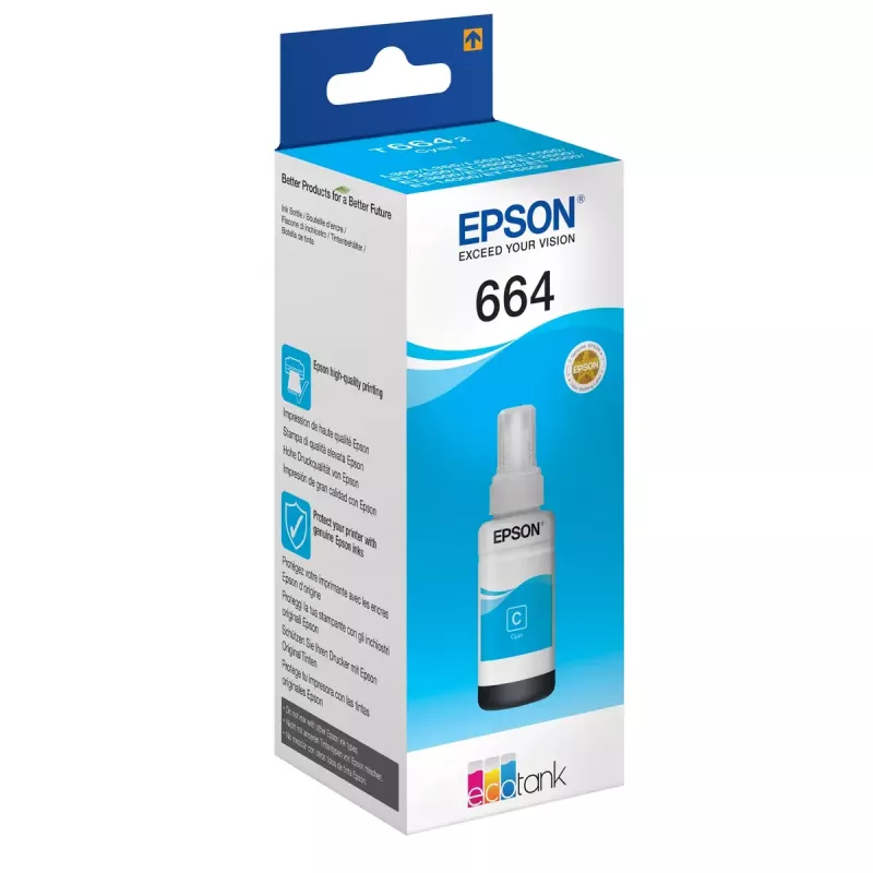 Epson 664 Ecotank žydros spalvos rašalo buteliukas (70 ml)