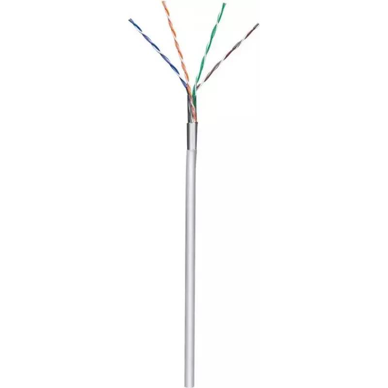 Tinklo kabelis Goobay CAT 5e F/UTP pilkas 100 m