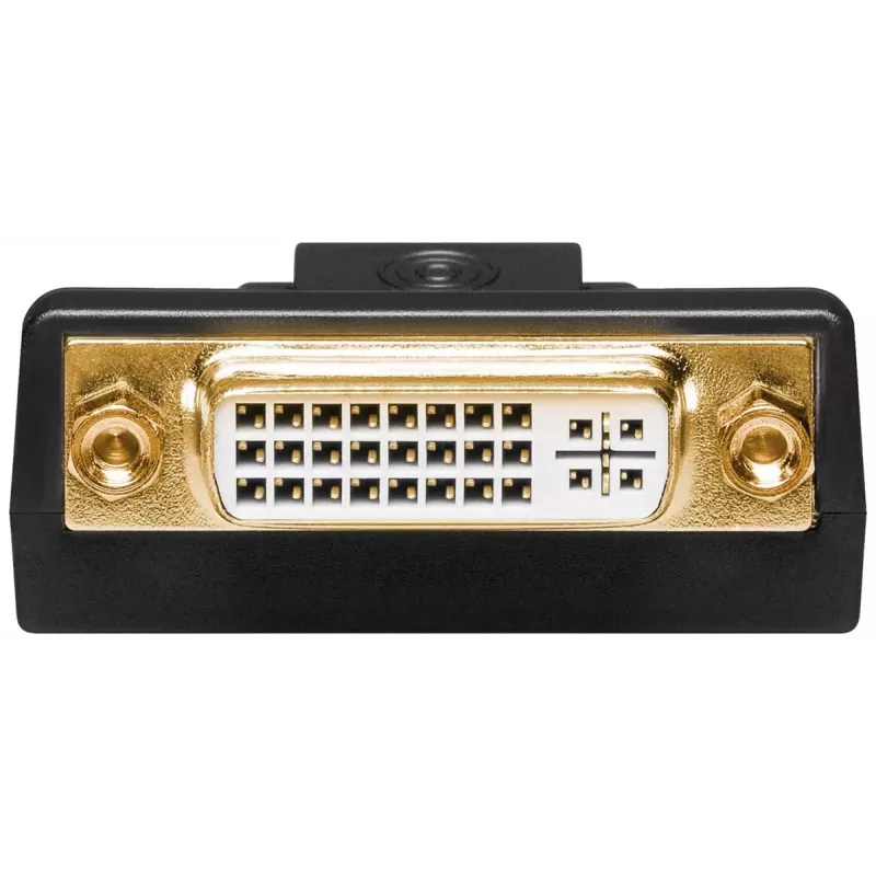 Goobay DisplayPort/DVI-D adapteris 1.1 auksuotas Juoda