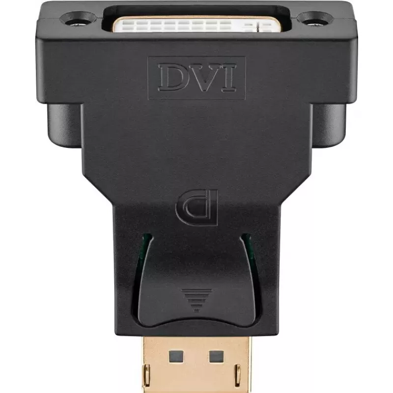 Goobay DisplayPort/DVI-D adapteris 1.1 auksuotas Juoda