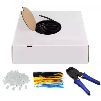 Tinklo kabelis Goobay 94399 U/UTP Cat6 305 m juodas