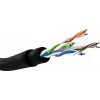 Tinklo kabelis Goobay 94399 U/UTP Cat6 305 m juodas