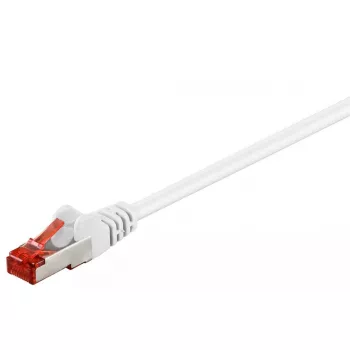 Goobay CAT 6 komutacinis kabelis S/FTP PiMF 5 m baltas RJ-45