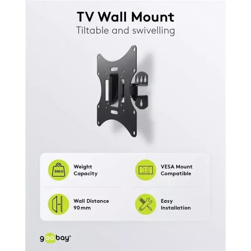 TV sieninis laikiklis Basic Tilt Goobay 51893