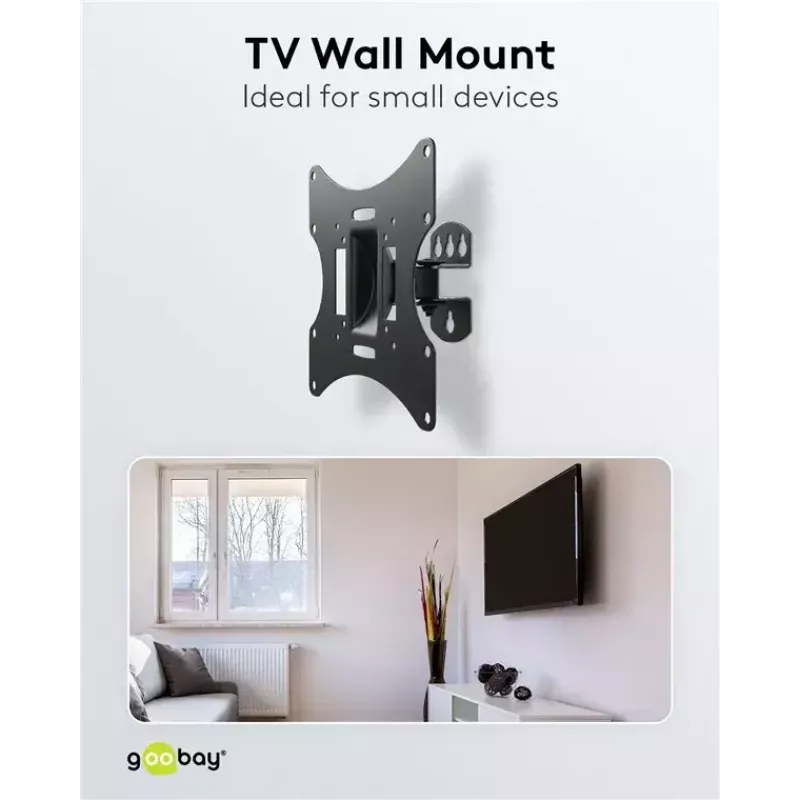 TV sieninis laikiklis Basic Tilt Goobay 51893