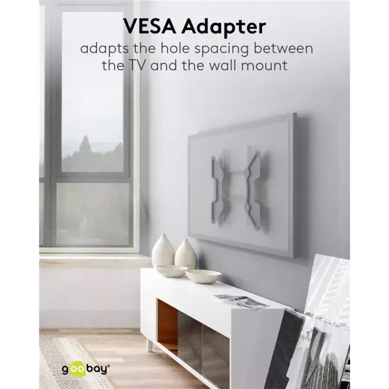 VESA adapteris televizoriaus tvirtinimui prie sienos Goobay 60134