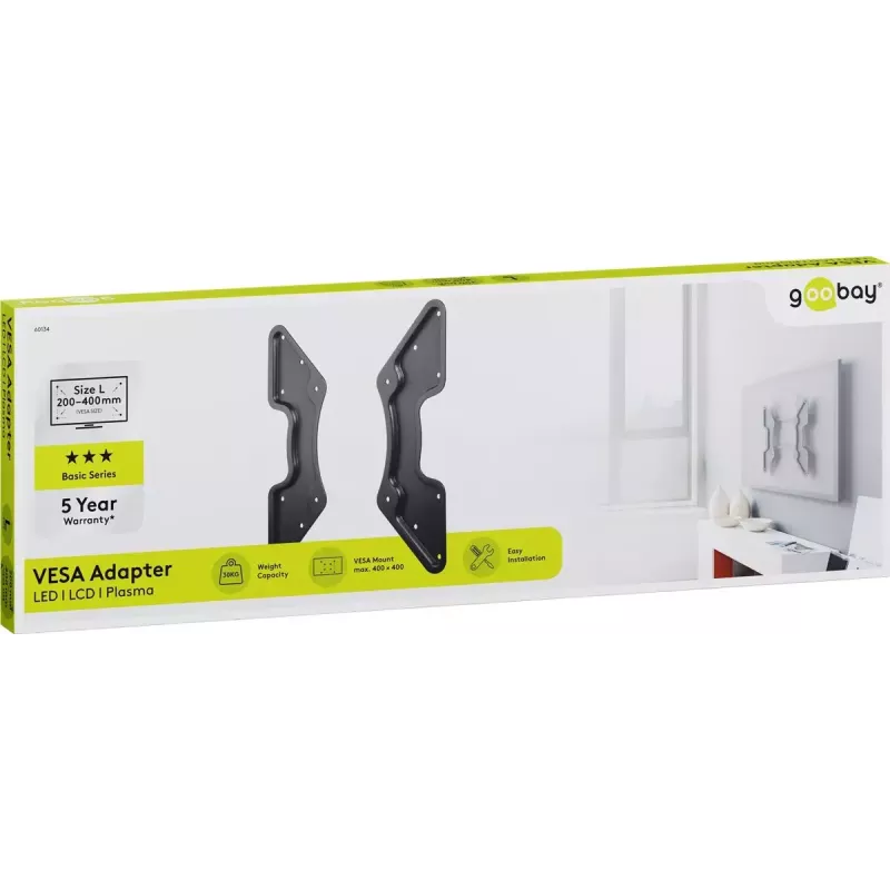 VESA adapteris televizoriaus tvirtinimui prie sienos Goobay 60134