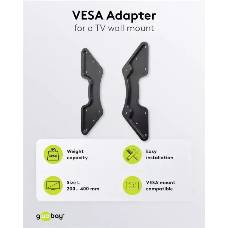 VESA adapteris televizoriaus tvirtinimui prie sienos Goobay 60134