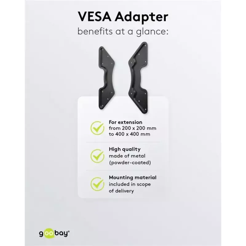 VESA adapteris televizoriaus tvirtinimui prie sienos Goobay 60134