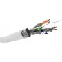 Goobay CAT 6 tinklo kabelis S/FTP PiMF baltas 100 m