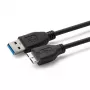 Microconnect USB3.0AB3MICRO USB laidas USB 3.2 Gen 1 (3.1 Gen 1) 3 m USB A Micro-USB B Juoda