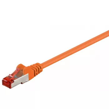 Tinklo kabelis Goobay CAT 6 komutacinis kabelis RJ-45 Cat6 1 m oranžinis