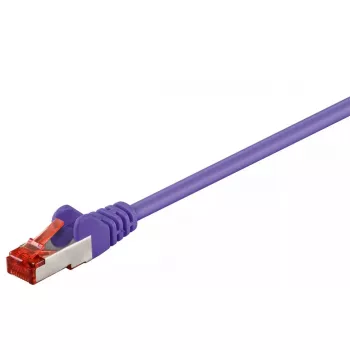 Tinklo kabelis Goobay CAT 6 komutacinis kabelis RJ-45 Cat6 0,5 m violetinis