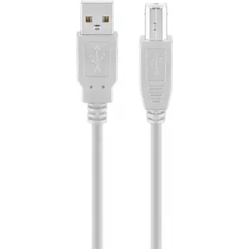 Goobay USB 2.0 Hi-Speed kabelis pilkas 5 m USB A į USB B 0,48 Gbit/s