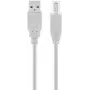 Goobay USB 2.0 Hi-Speed kabelis pilkas 5 m USB A į USB B 0,48 Gbit/s