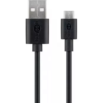 Goobear Micro-USB greito įkrovimo ir sinchronizavimo laidas 1 m USB 2.0 juodas