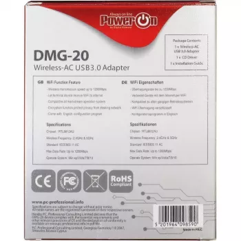 Belaidis adapteris Inter-Tech DMG-20
