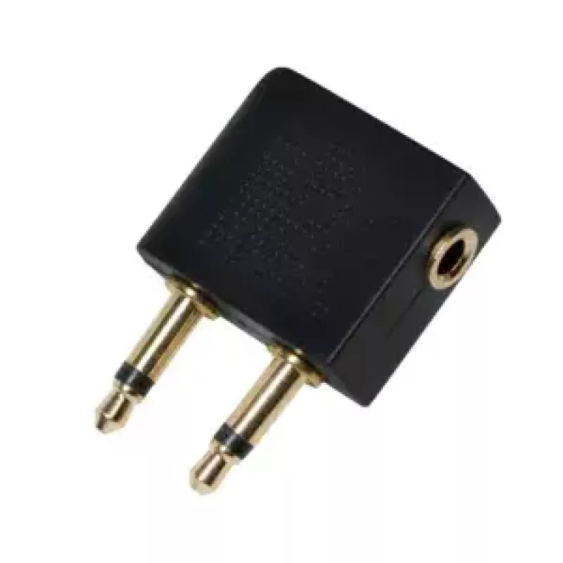 Kabelių jungčių adapteris LOGILINK CA1089 — 2×3.5 mm į 1×3.5 mm, paauksuoti kontaktai, juodas