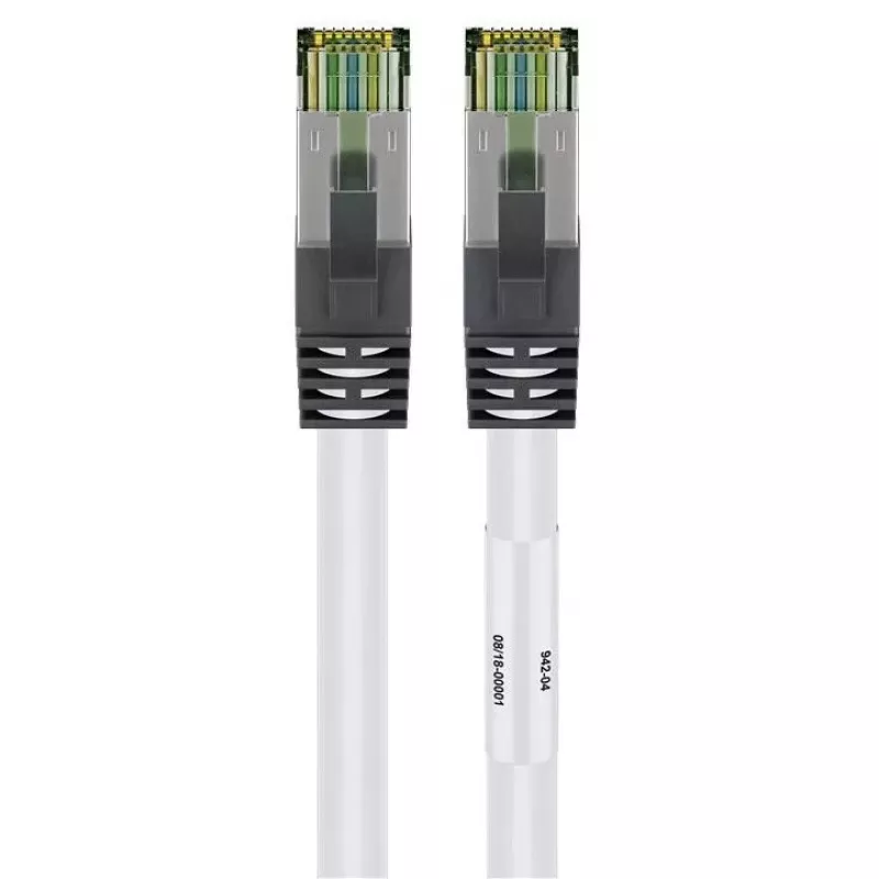Tinklo kabelis Goobay CAT 8.1 Patch Cord RJ-45 Cat8.1 1m Baltas