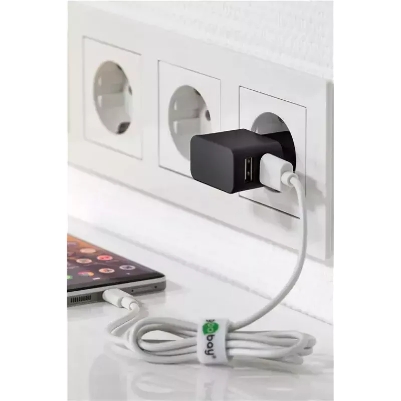 Įkroviklio rinkinys vidaus Goobay Dual Apple Lightning 44995