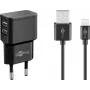 Įkroviklio rinkinys vidaus Goobay Dual Apple Lightning 44995
