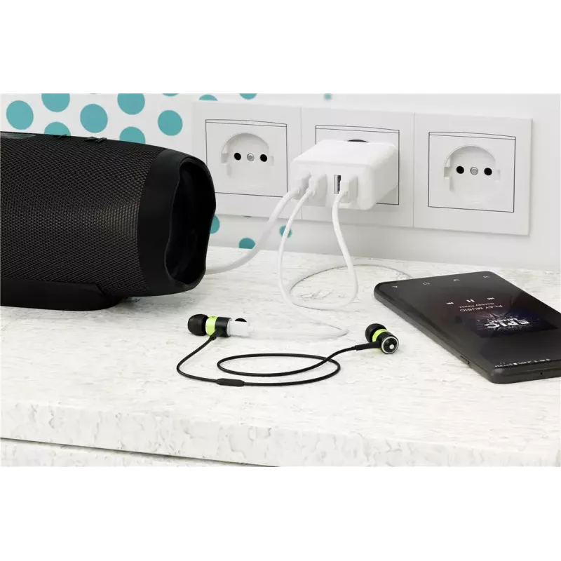 Vidinis įkroviklis Wentronic 44962 Universalus Baltas 4 USB prievadai 5V