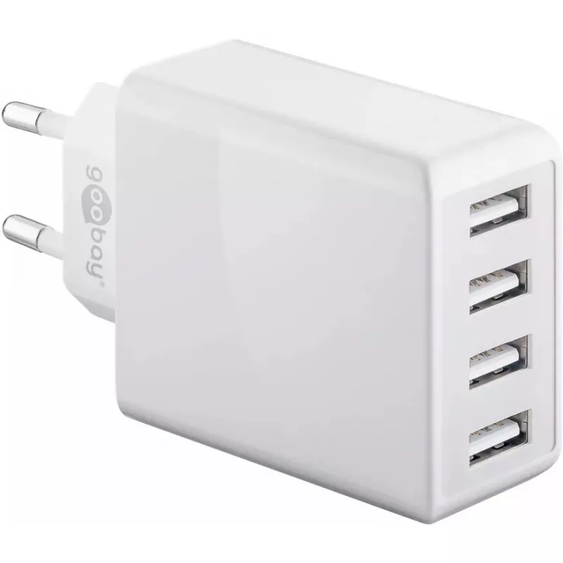 Vidinis įkroviklis Wentronic 44962 Universalus Baltas 4 USB prievadai 5V