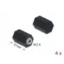 Tarpiklis M2.5 šešiakampis vidinis 10 mm juodas 4 vnt. DeLOCK 60243