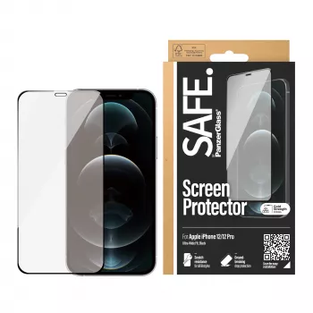 PanzerGlass SAFE. by ® Apsauginė plėvelė ekranui iPhone 12 | 12 Pro | Nuo krašto iki krašto