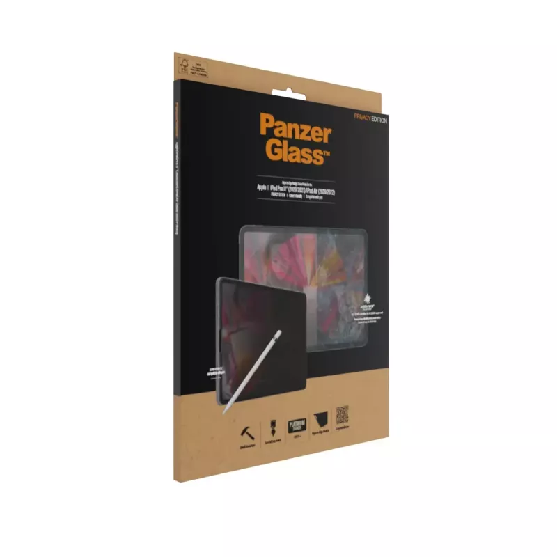 PanzerGlass ® Privatumo ekrano apsauga iPad Pro 11″ (2018, 2020-2022, 2024) | Air 10.9'' (2020, 2022)